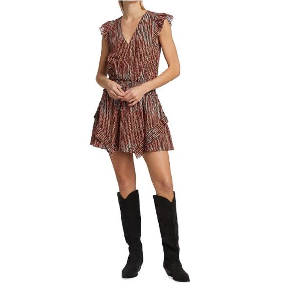 NEW RAMY BROOK NY Deco Rose Striped Jessie Mini Dress Size S - Picture 10 of 10